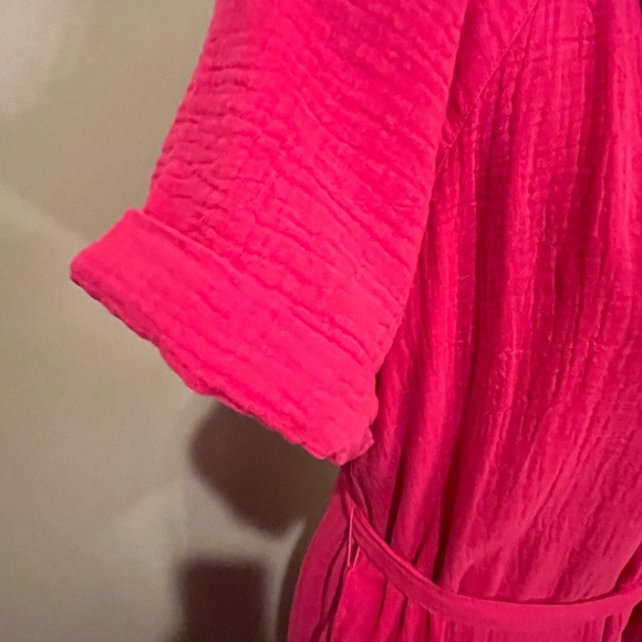 Tommy Bahama Coral Isle Belted Cotton
Jumpsuit, Bright Rose, Small - Picture 5 of 8